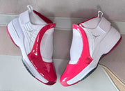 Jordan 19 White Red High-Top Sneakers