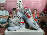 Nike Zoom Basketball Sneakers Grey and Red