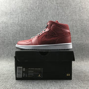 Jordan Air 1 Mid Red High-Top Sneakers 364770-603