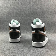 Jordan Air Jordan 1 Mid Sneakers Black White Gold 852542-007