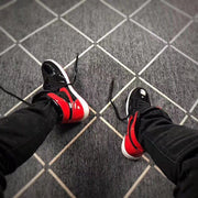 Jordan 1 High Black Red Patent Leather Sneakers
