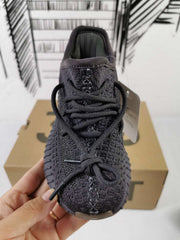 Yeezy 350 V2 Kids Sneakers Black Gum Sole