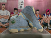 Jordan 13 High-Top Basketball Sneakers Light Blue