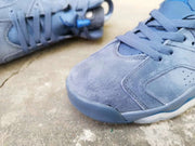 Jordan 6 Black Obsidian Blue Sneakers 384664-400
