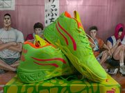 PUMA Basketball Shoes in Neon Yellow and Orange