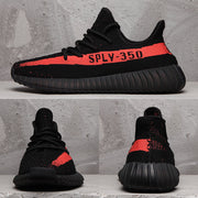 Yeezy 350 V2 SPLV-350 Black and Red Sneakers