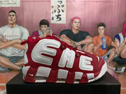 Nike Red and White Basketball Sneakers