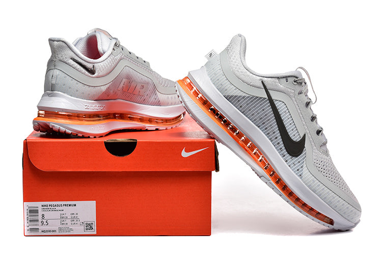 Nike Pegasus Premium Running Shoes, Grey and Orange