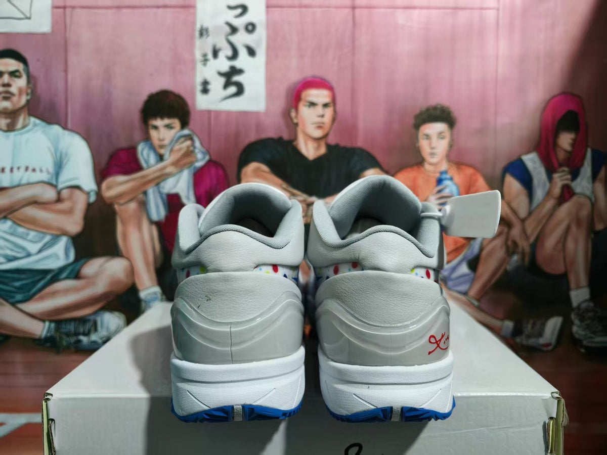 Nike Basketball Sneakers Gray White Blue