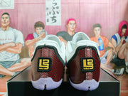 Nike LeBron 11 White and Red Basketball Shoes
