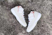Jordan Air Jordan 11 Platinum Tint White Red Sneakers
