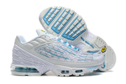 Nike Air Max Plus White and Blue Sneakers