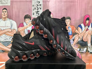 Nike Air Max Black and Dark Red Sneakers