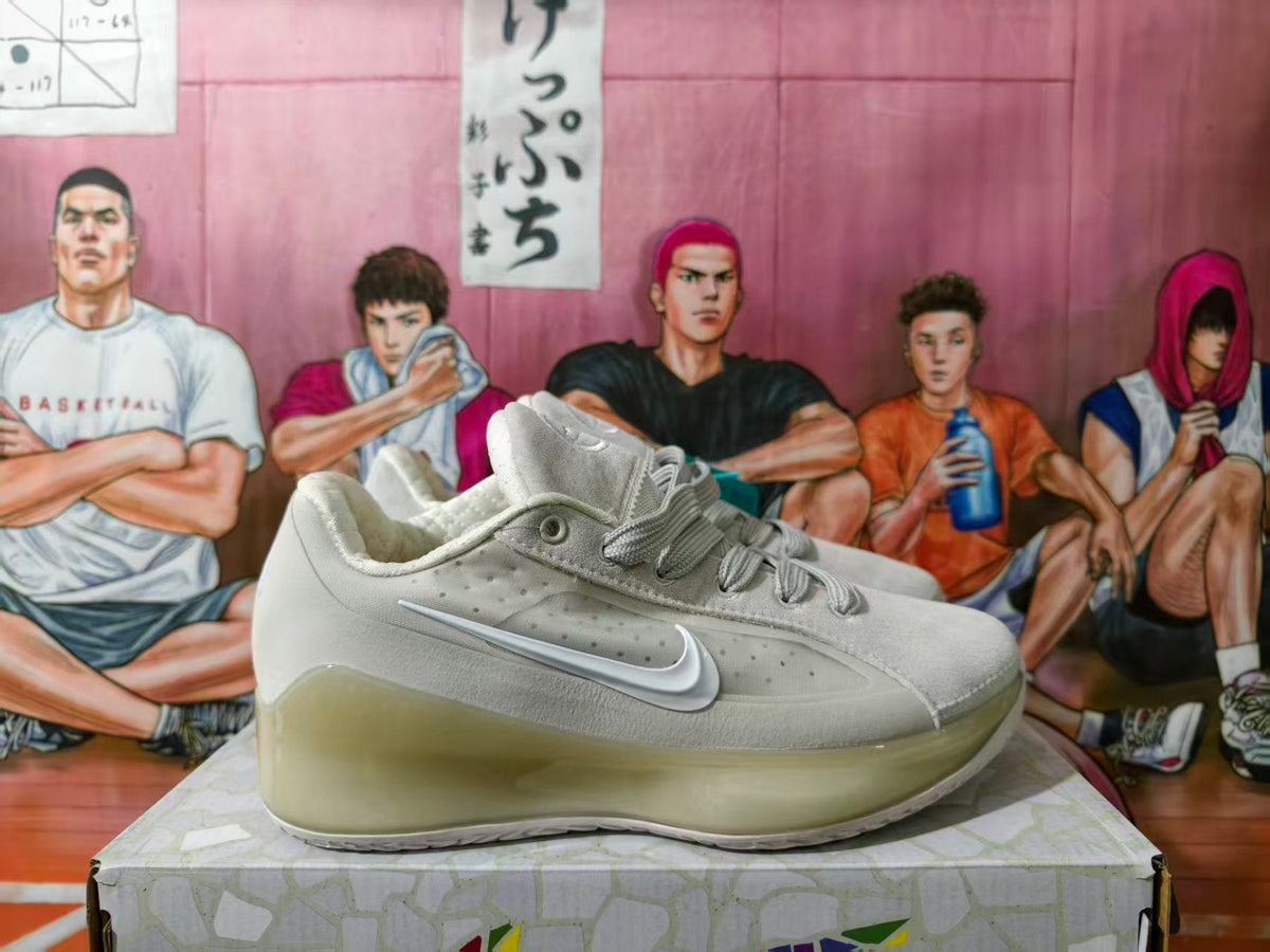 Nike Basketball Shoes in Off-White with Translucent Sole