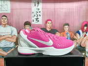 Nike Pink and White Basketball Sneakers