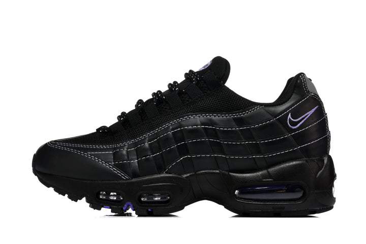 Nike Air Max 95 Black Sneakers with Purple Accents