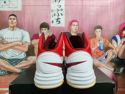 Nike Red White High-Top Basketball Shoes