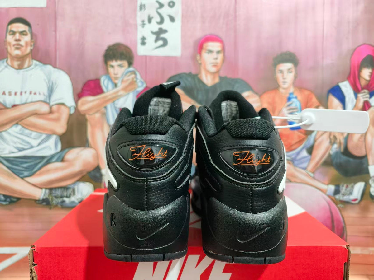 Nike Air Black White Orange Sneakers