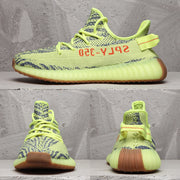 Yeezy 350 V2 Sneakers Lime Green Gum Sole