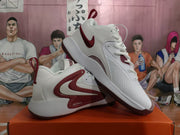 Nike Zoom Basketball Sneakers White Red