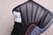 Air Jordan 12 Reverse Flu Game Black High-Top Sneakers DC1062-006