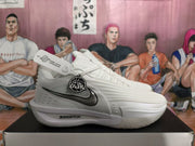 Nike ZoomX Basketball Sneakers Silver and White