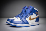 Jordan Air Jordan 1 High Sneakers Blue White Gold