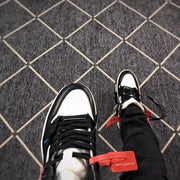 Air Jordan 1 Off-White Black Orange High-Top Sneakers