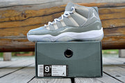 Jordan Air Jordan 11 High-Top Sneakers Gray White 378037-001