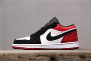 Air Jordan 1 Low Black Toe Sneakers 553558-116