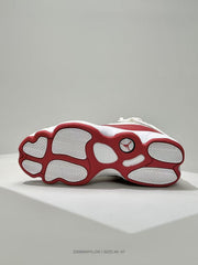 Jordan 6-3 White/Red High-Top Sneakers