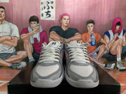 Nike Gray and Pink Basketball Sneakers