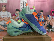 Nike Basketball Sneakers Blue Green Orange