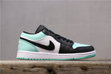 Air Jordan 1 Low Emerald Rise Sneakers 553558-117