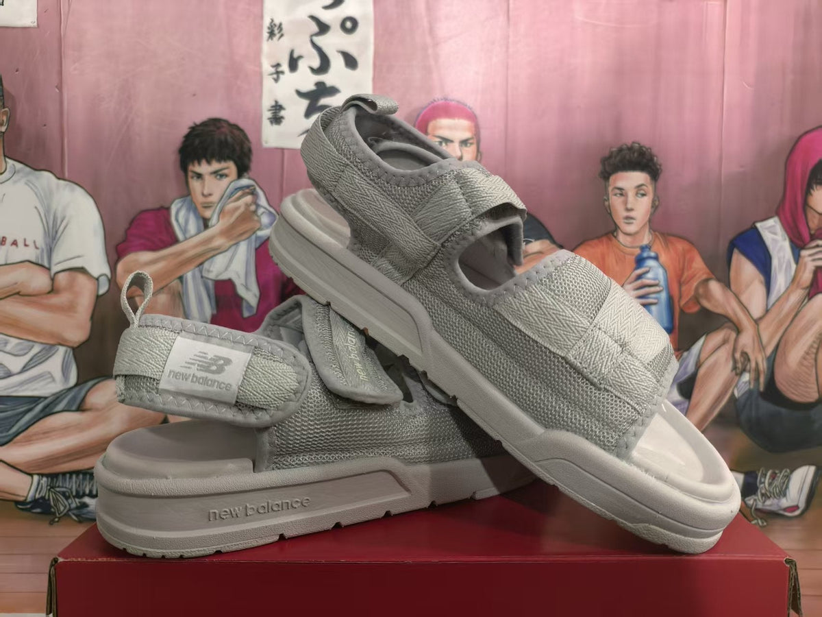 New Balance Grey Adjustable Strap Sandals EU 36-45