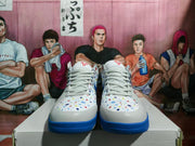 Nike Basketball Sneakers Gray White Blue