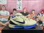 Nike Barcelona Basketball Sneakers Beige Blue