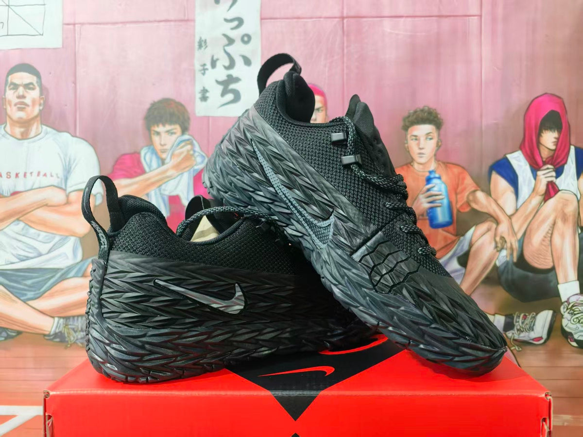 Nike Black and Gray Basketball Sneakers