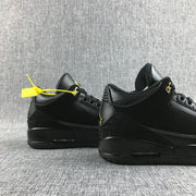 Jordan Air Jordan 3 BHM Black and Metallic Gold Sneakers