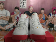 Nike White Red Basketball Sneakers