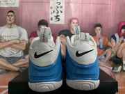 Nike Foamposite Basketball Sneakers White Blue