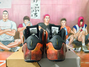 Nike Flightposite Basketball Sneakers in Orange and Brown