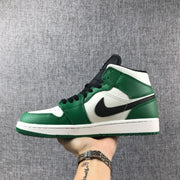 Jordan Air Jordan 1 Mid SE Green White Black Sneakers 852542-301
