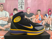 Nike Black Purple Yellow High-Top Basketball Sneakers