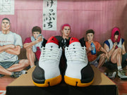 Jordan 12 Basketball Sneakers White Black Yellow