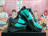 Nike Kobe 5 Basketball Shoes in Black and Teal