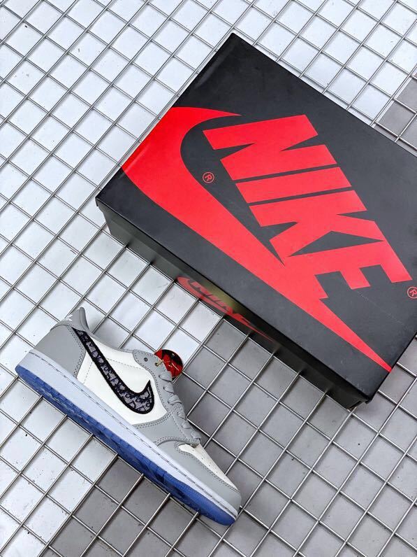 Dior x Air Jordan 1 Low Grey White Blue CN8608-002
