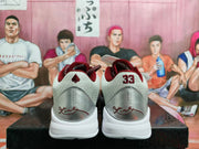 Nike Basketball Sneakers Burgundy Silver White