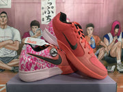 Nike Basketball Sneakers Coral Pink with Pink Pattern