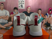 Nike Basketball Sneakers White and Burgundy